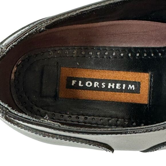 FLORSHEIM Men\'s Black Patent Lexington Cap Toe Oxford Size 9 D main image 13